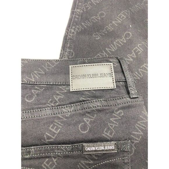 Calvin Klein Ankle Jean Jeggings Juniors' 26 Black‎ Stretchy Mid Rise Logo NEW - Picture 7 of 12